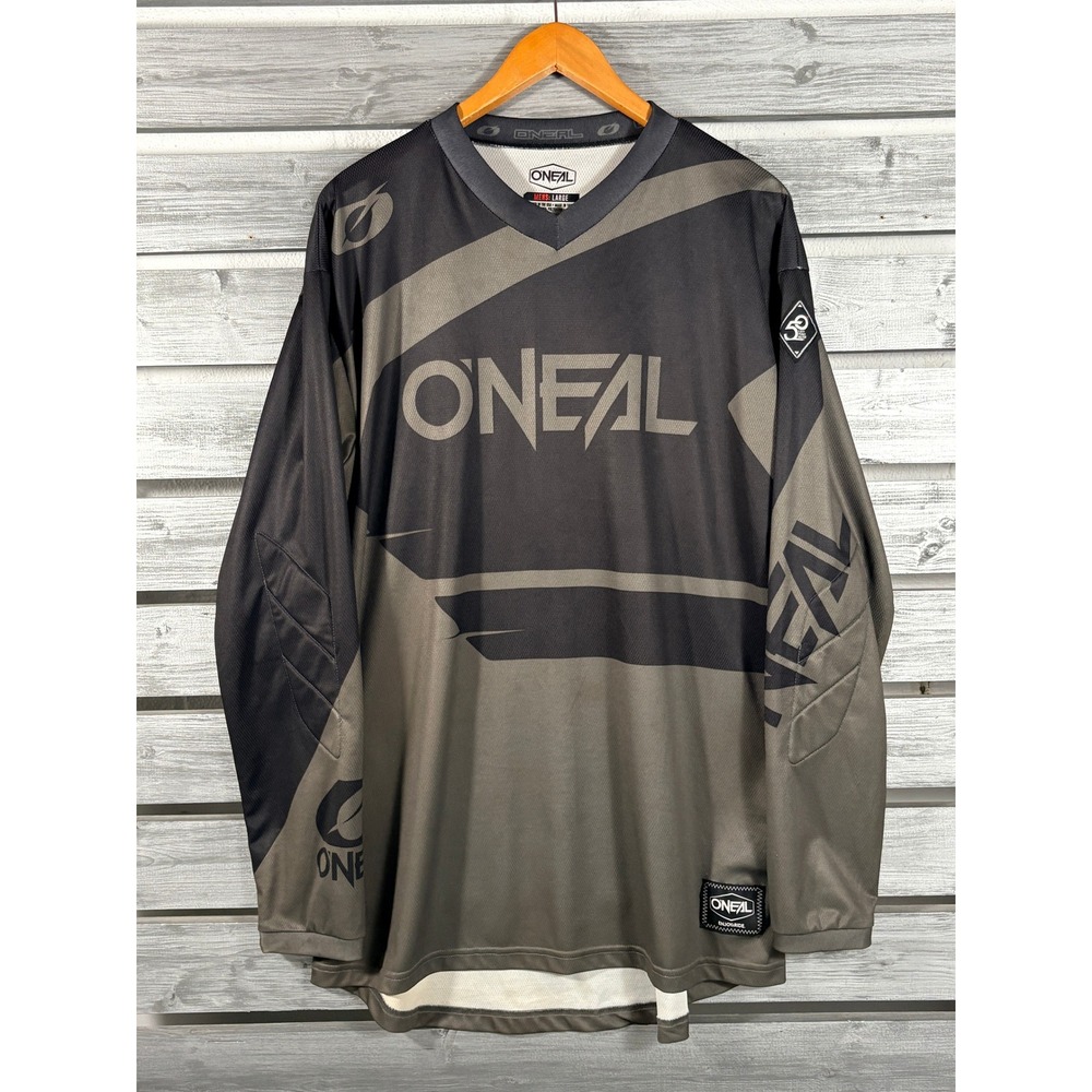 ONeal Element Motocross Jersey Mens Large Black Green 50th Anniversary MX MTB